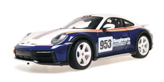 PORSCHE 911 DAKAR - 2022 - ROUGHROADS Minichamps 1:18 Metallmodell mit zu öffnenden Hauben und Türen!
