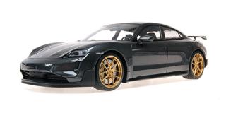 PORSCHE TAYCAN TURBO GT - 2024 - GREY Minichamps 1:18 Metallmodell, Türen, Motorhaube... nicht zu öffnen
