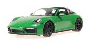 PORSCHE 911 (992)  TARGA 4 GTS - 2021 - GREEN Minichamps 1:18 Metallmodell, Türen, Motorhaube... nicht zu öffnen