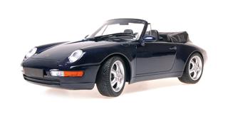 PORSCHE 911 (993) CABRIOLET - 1994 - BLUE METALLIC Minichamps 1:18 Metallmodell, Türen, Motorhaube... nicht zu öffnen