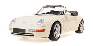 PORSCHE 911 (993) CABRIOLET - 1994 - WHITE Minichamps 1:18 Metallmodell, Türen, Motorhaube... nicht zu öffnen