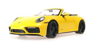 PORSCHE 911 CARRERA 4 GTS CABRIOLET - 2020 - YELLOW Minichamps 1:18 Metallmodell, Türen, Motorhaube... nicht zu öffnen