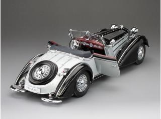 Horch 855 Special Roadster 1939 black/silver SunStar Metallmodell 1:18