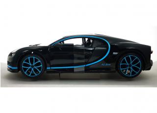Bugatti Chiron schwarz/blau \"42\" (0-400-0 in 42 Sekunden) Maisto 1:24
