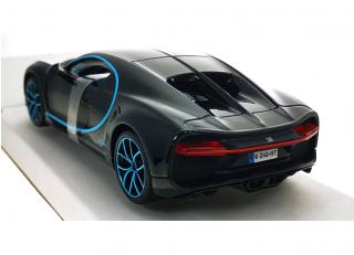 Bugatti Chiron schwarz/blau \"42\" (0-400-0 in 42 Sekunden) Maisto 1:24