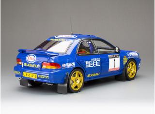 Subaru Impreza 555 1993 #1 Colin McRae Winner Memorial Bettega, blue SunStar Metallmodell 1:18