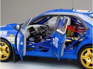 Subaru Impreza 555 1993 #1 Colin McRae Winner Memorial Bettega, blue SunStar Metallmodell 1:18