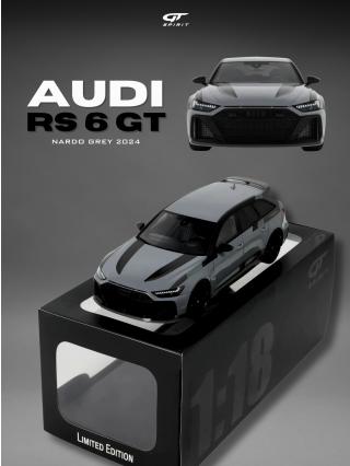 AUDI RS 6 GT GREY 2024 GT Spirit 1:18 Resinemodell (Türen, Motorhaube... nicht zu öffnen!)