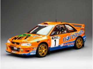 Subaru Impreza S5 WRC 1999 #1 A.Kremer/F.Berßen ,Winner ADAC Rallye Deutschland, red SunStar Metallmodell 1:18