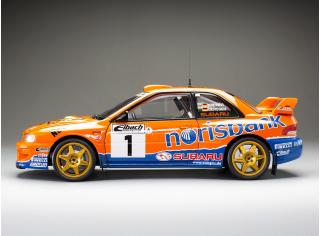 Subaru Impreza S5 WRC 1999 #1 A.Kremer/F.Berßen ,Winner ADAC Rallye Deutschland, red SunStar Metallmodell 1:18