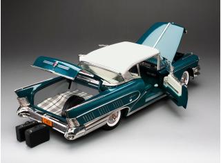Buick Limited Riviera coupe 1958 *platinum collection*, glacier white/dark turquoise poly SunStar Metallmodell 1:18