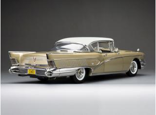 Buick Limited Riviera coupe 1958  *platinum collection*, glacier white/gold mist SunStar Metallmodell 1:18