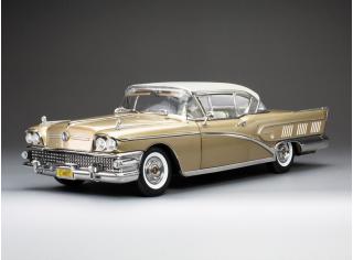 Buick Limited Riviera coupe 1958  *platinum collection*, glacier white/gold mist SunStar Metallmodell 1:18