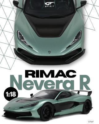 RIMAC NEVERA R R-GREEN 2024 GT Spirit 1:18 Resinemodell (Türen, Motorhaube... nicht zu öffnen!)