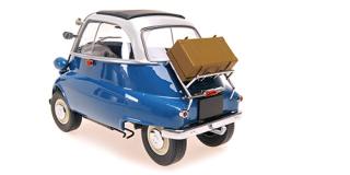 BMW ISETTA - 1955 - BLUE/WHITE Minichamps 1:18 Metallmodell mit zu öffnenden Hauben und Türen!