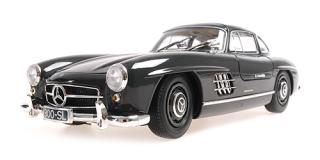 MERCEDES-BENZ 300 SL (W198) - 1955 - DARK GREY Minichamps 1:18 Metallmodell (Türen zu öffnen!)