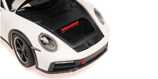 PORSCHE 911 DAKAR - 2022 - WHITE Minichamps 1:18 Metallmodell mit zu öffnenden Türen und Haube(n)