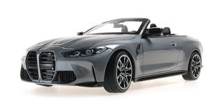 BMW M4 CABRIOLET - 2020 - GREY METALLIC Minichamps 1:18 Metallmodell, Türen, Motorhaube... nicht zu öffnen