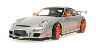 PORSCHE 911 GT3 RS - 2007 - SILVER Minichamps 1:18 Metallmodell, Türen, Motorhaube... nicht zu öffnen