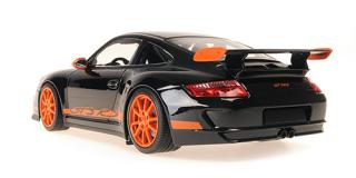 PORSCHE 911 GT3 RS - 2007 - BLACK Minichamps 1:18 Metallmodell, Türen, Motorhaube... nicht zu öffnen