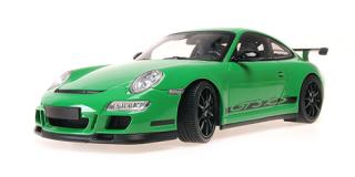 PORSCHE 911 GT3 RS - 2007 - GREEN Minichamps 1:18 Metallmodell, Türen, Motorhaube... nicht zu öffnen