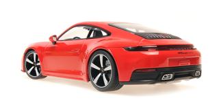 PORSCHE 911 (992.2) CARRERA COUPE - 2024 - RED Minichamps 1:18 Metallmodell, Türen, Motorhaube... nicht zu öffnen