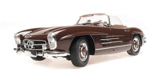 MERCEDES-BENZ 300 SL ROADSTER (W198) - 1957 - DARK RED Minichamps 1:18 Metallmodell mit zu öffnenden Türen und Haube(n)