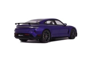 PORSCHE TAYCAN TURBO GT PURPLE SKY METALLIC 2023 GT Spirit 1:18 Resinemodell (Türen, Motorhaube... nicht zu öffnen!)