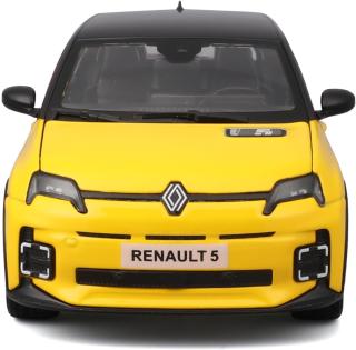 Renault 5 E-Tech gelb Burago 1:24