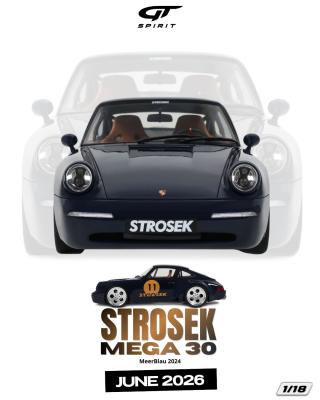 STROSEK MEGA 30 BLUE 2024 GT Spirit 1:18 Resinemodell (Türen, Motorhaube... nicht zu öffnen!)