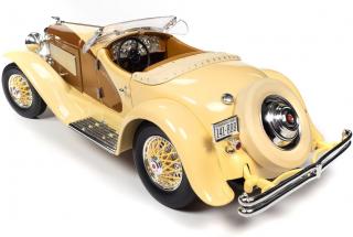 Duesenberg SSJ Speedster 1935 Yukon Gold & Chocolate Brown Auto World 1:18