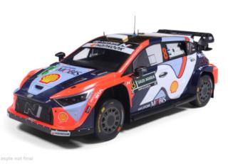 Hyundai i20 N Rally1, Rally Saudi Arabia, 2025, #8, O.Tänak/M.Järveoja IXO 1:18 Metallmodell (Türen/Hauben nicht zu öffnen!)