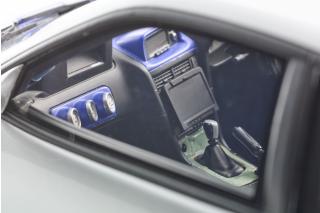Nissan Skyline R34 GT-R 2001 \"Fast & Furious\" (Silver/Blue Stripes) Kyosho 1:12 Metallmodell