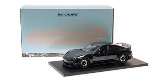 PORSCHE TAYCAN TURBO GT - 2024 - BLACK Minichamps 1:18 Metallmodell, Türen, Motorhaube... nicht zu öffnen