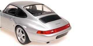 PORSCHE 911 (993) - 1993 - SILVER Minichamps 1:18 Metallmodell, Türen, Motorhaube... nicht zu öffnen