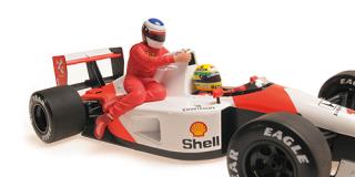 MCLAREN HONDA MP4/6 - AYRTON SENNA - W/JEAN ALESI RIDING - MEXICO GP 1991 Minichamps 1:18 Metallmodell, Türen, Motorhaube... nicht zu öffnen