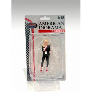 On-Air - Figure 1 Reporterin  American Diorama 1:18 (Auto nicht enthalten!)