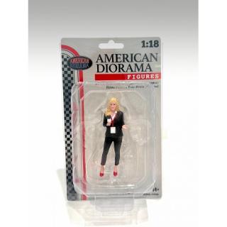 On-Air - Figure 1 Reporterin  American Diorama 1:18 (Auto nicht enthalten!)