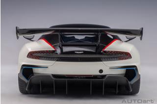 ASTON MARTIN VULCAN 2015 (STRATUS WHITE/BLUE STRIPES) (COMPOSITE MODEL/FULL OPENINGS)  AUTOart 1:18