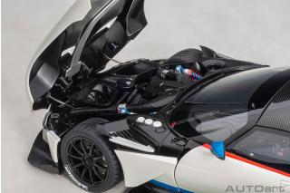 ASTON MARTIN VULCAN 2015 (STRATUS WHITE/BLUE STRIPES) (COMPOSITE MODEL/FULL OPENINGS)  AUTOart 1:18