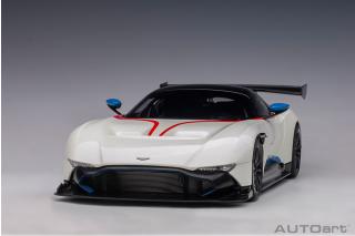 ASTON MARTIN VULCAN 2015 (STRATUS WHITE/BLUE STRIPES) (COMPOSITE MODEL/FULL OPENINGS)  AUTOart 1:18