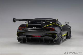 ASTON MARTIN VULCAN 2015 (MATT BLACK/LIME GREEN STRIPES) (COMPOSITE MODEL/FULL OPENINGS) AUTOart 1:18