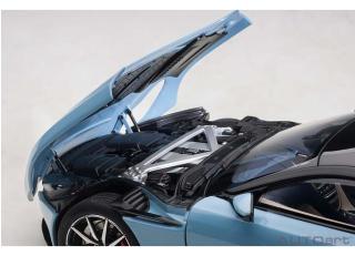 Aston Martin DB11 (Q FROSTED GLASS BLUE) (composite model/full openings) AUTOart 1:18