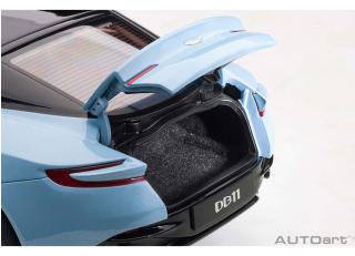 Aston Martin DB11 (Q FROSTED GLASS BLUE) (composite model/full openings) AUTOart 1:18