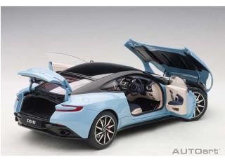 Aston Martin DB11 (Q FROSTED GLASS BLUE) (composite model/full openings) AUTOart 1:18