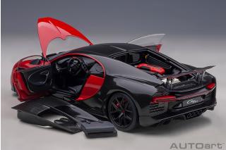 Bugatti Chiron Sport 2019 (italian red/carbon) (composite model/full openings + workable rear spoiler) AUTOart 1:18