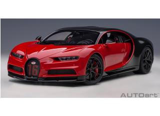 Bugatti Chiron Sport 2019 (italian red/carbon) (composite model/full openings + workable rear spoiler) AUTOart 1:18