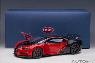 Bugatti Chiron Sport 2019 (italian red/carbon) (composite model/full openings + workable rear spoiler) AUTOart 1:18