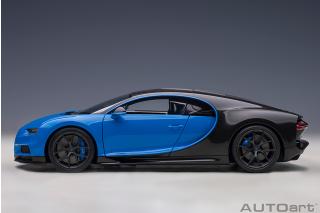 Bugatti Chiron Sport 2019 (french racing blue/carbon) (composite model/full openings + workable rear spoiler)  AUTOart 1:18