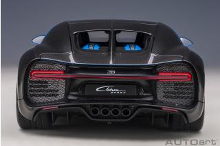 Bugatti Chiron Sport 2019 (french racing blue/carbon) (composite model/full openings + workable rear spoiler)  AUTOart 1:18